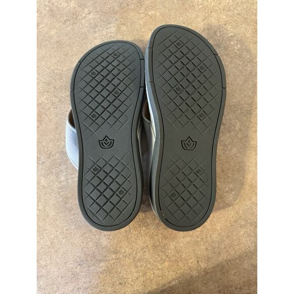 Spenco Women’s Hampton Gray Suede Orthotic Slip On Thong Sandals Size US 8 - Picture 5 of 6